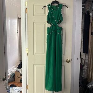BCBG GREEN CUT OUT DRESS! Gorgeous!! Never worn.